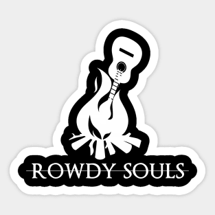 Rowdy Souls Bonfire Guitar Logo Sticker